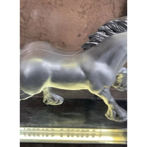 Vintage Budweiser Bud Light Silver Clydesdale Horse Lighted Beer Sign 1980s - Picture 6 of 12